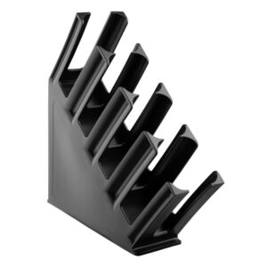 Olympia Kristallon Tassenhalter 4-Slots Polypropylen Schwarz