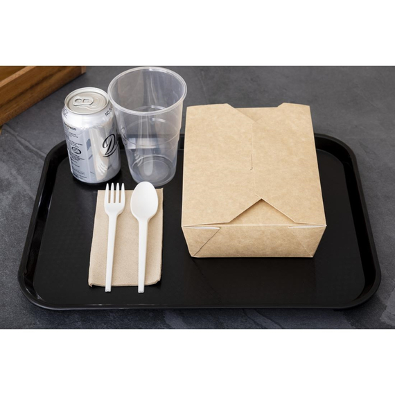 Cambro Polypropylen-Schnellimbisstablett Schwarz 410mm
