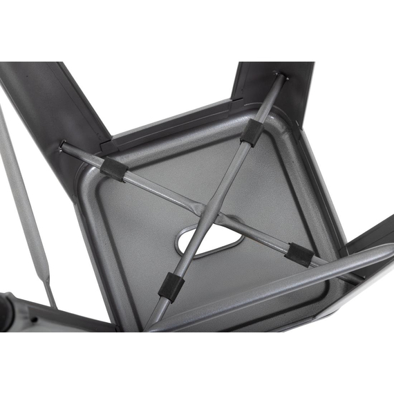 Bolero Bistro Stahlhocker Gun Metal Grey (4 Stück)