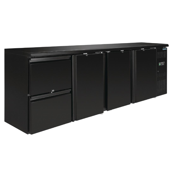 Polar Serie U Barkühlschrank 3-türig mit 2 Schubladen