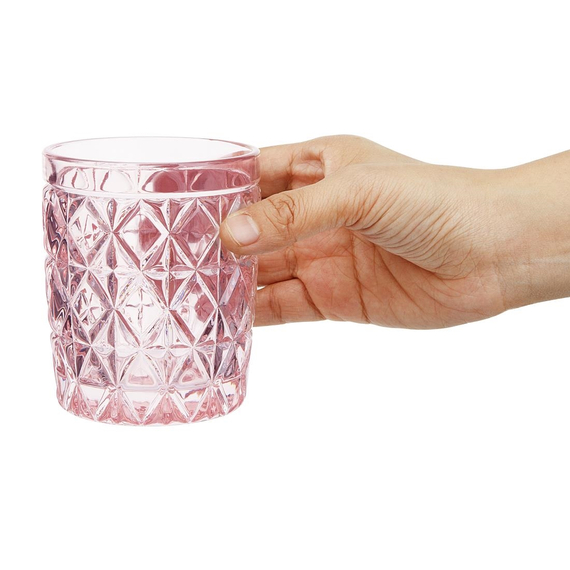 Olympia Havana Trinkgläser Pink 300ml (6 Stück)