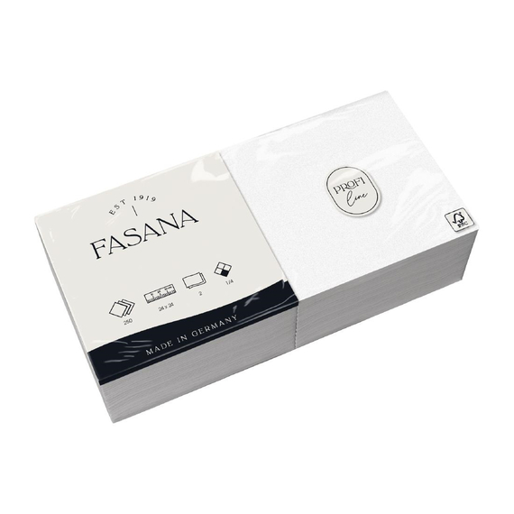 Fasana Cocktailservietten weiß 24cm (1500 Stück)