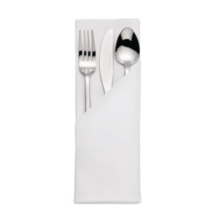 Mitre Luxury Satin Band Servietten weiß 55cm (10 Stück)