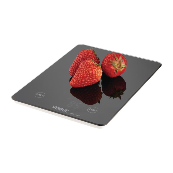 Vogue Digitalwaage Schwarz Rechteckig 10kg
