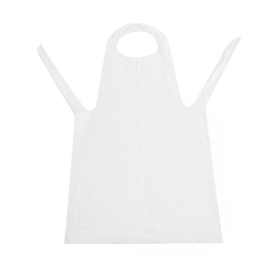 Einwegschürze aus Polyethylen weiß 14,5 Mikron (100 Stück)