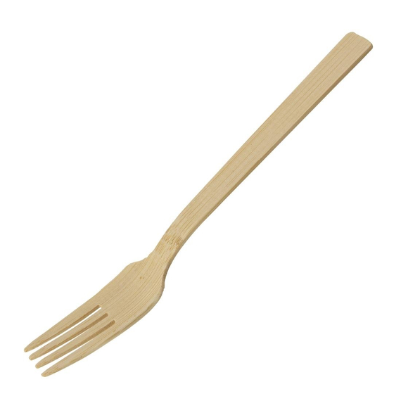 Sier Einweg-Gabeln Bambus 170 mm (50 Stück)