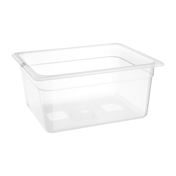 Nisbets Essentials GN 1/2 Polypropylenbehälter ohne Deckel 15cm