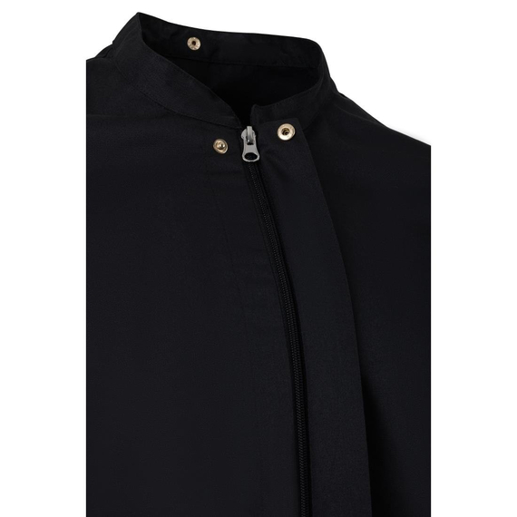 Southside Harlem Kurzarm-Kochjacke, Schwarz, Größe S