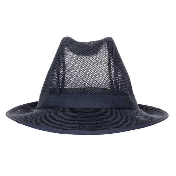 Trilby Hut mit Haarnetz dunkelblau Größe M