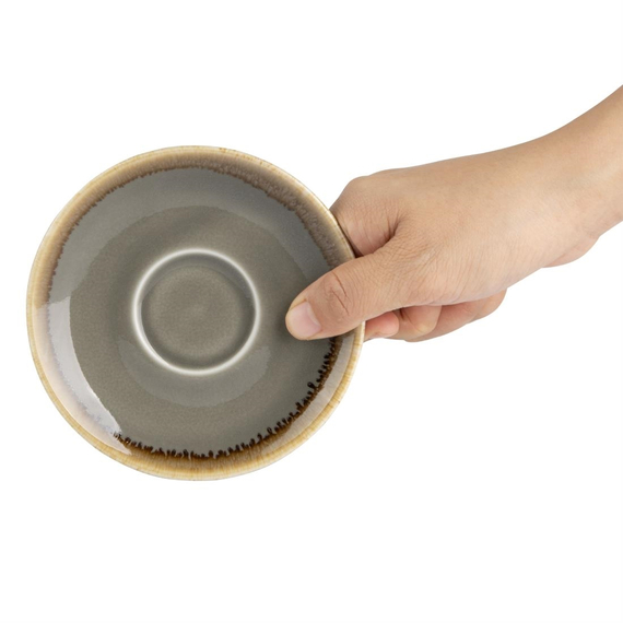 Olympia Kiln Untertassen Rauch 11,5cm (6 Stück)