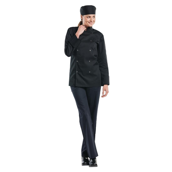 Chaud Devant Hilton Poco Kochjacke lange Ärmel schwarz M