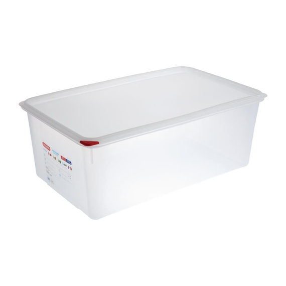 Araven Polypropylen 1/1 Gastronorm Lebensmittel-Aufbewahrungsbox 28Ltr (4 Stück)
