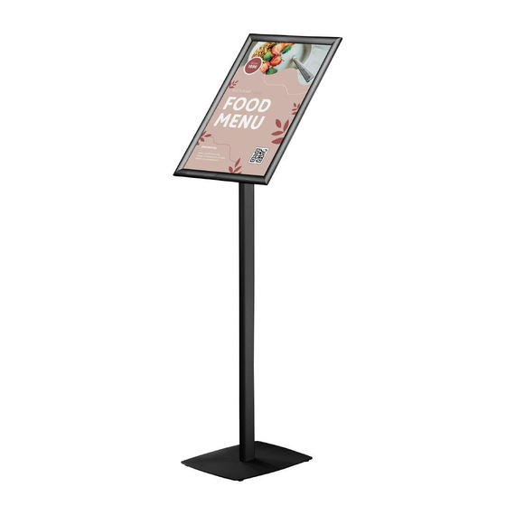 Europel Infostand schwarz mit Klapprahmen A3 25mm