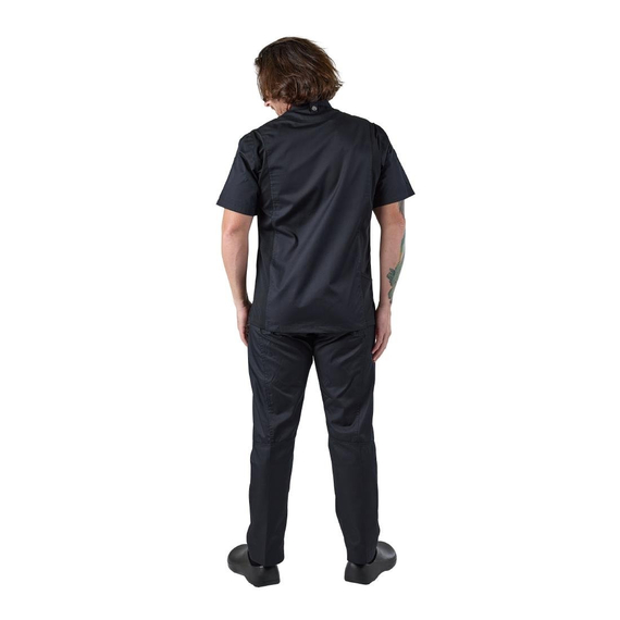 Chef Works Springfield Zipper Mens Chefs Jacket Schwarz M