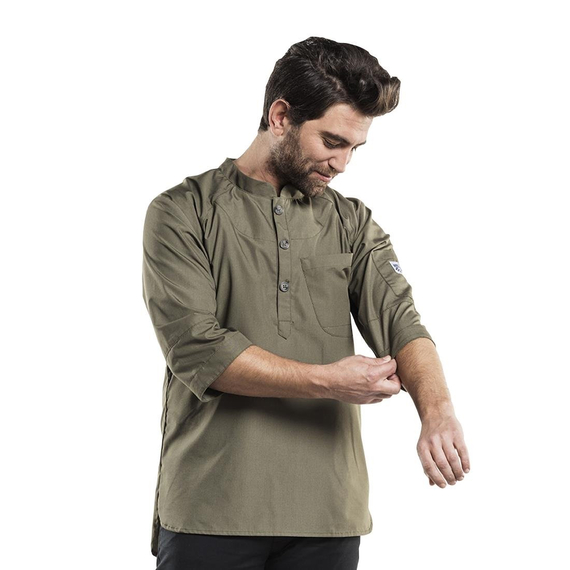 Chaud Devant Bujutsu Kochjacke grün Größe M