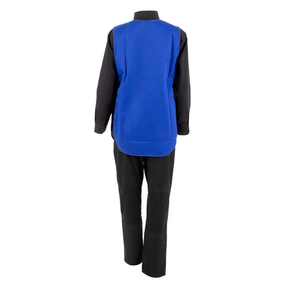 Weißes Tabard mit Tasche Königsblau