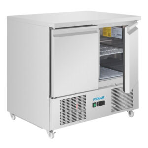 Polar U-Serie Belüfteter 2 Türen Saladette Tresen