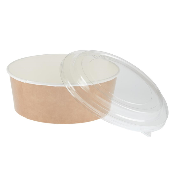Colpac Recycelbare Einweg Salat Schalen mit Deckel Groß 1300ml ( 150er Pack) (150 Stück)