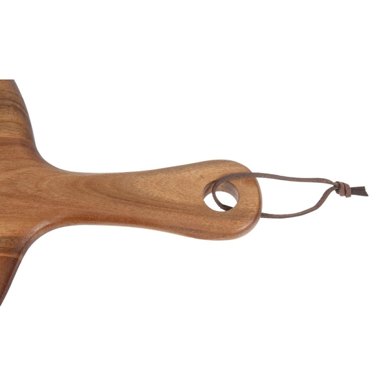 Olympia rundes Servierbrett Akazienholz mit Griff 35,5cm