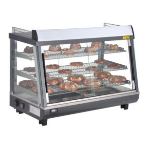 Buffalo beheizte Verkaufsvitrine für Vorder- und Hintertüren 136Ltr