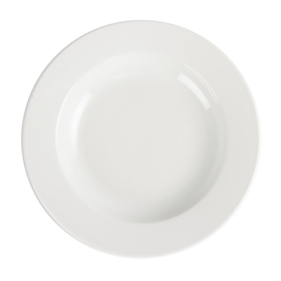 Olympia Whiteware tiefe runde Teller 27cm (6 Stück)
