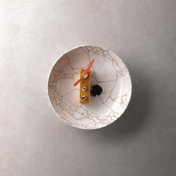 Studio Prints Kintsugi Achatgraue Coupe-Schüsseln, 182 mm, (12 Stück)