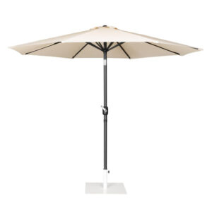 Bolero Seville runder Sonnenschirm, 3 m Durchmesser, cremefarben