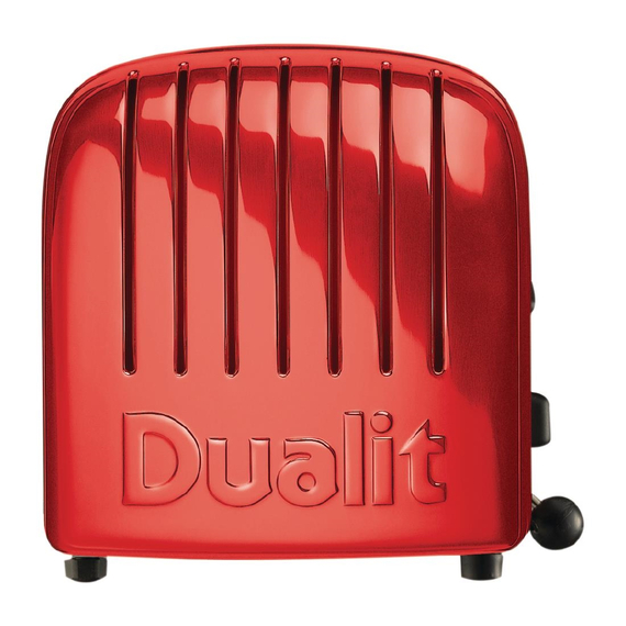 Dualit Toaster 60154 rot 6 Schlitze