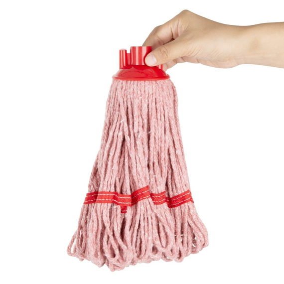 Jantex Deck-Wischmop Kopf Rot Gestreift 200g