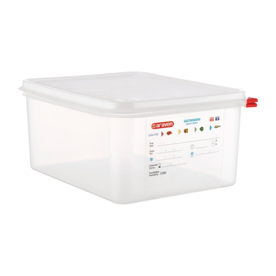 Araven GN1/2 Lebensmittelbehälter 12,5L (4 Stück)