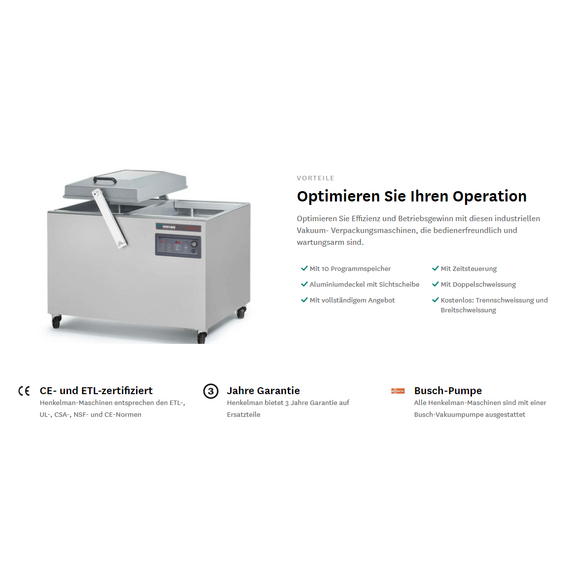 Henkelman Falcon 52 Vakuumierer