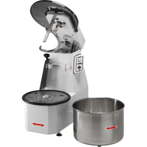 GMG Teigknetmaschine 62 Liter / 50 kg Teig, mit aufklappbarem Rührwerk und abnehmbaren Kessel 400 V