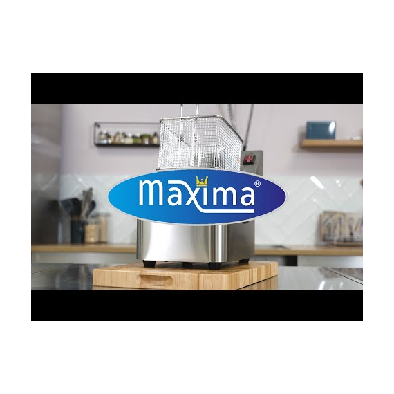Maxima Gastro Fritteuse - 4 l - 1 Korb - Bis zu 1 kg Pommes Frites