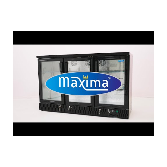 Maxima Gastro Getränke Kühlschrank - 2 Scharnier -Türen - 4 verstellbare Regale