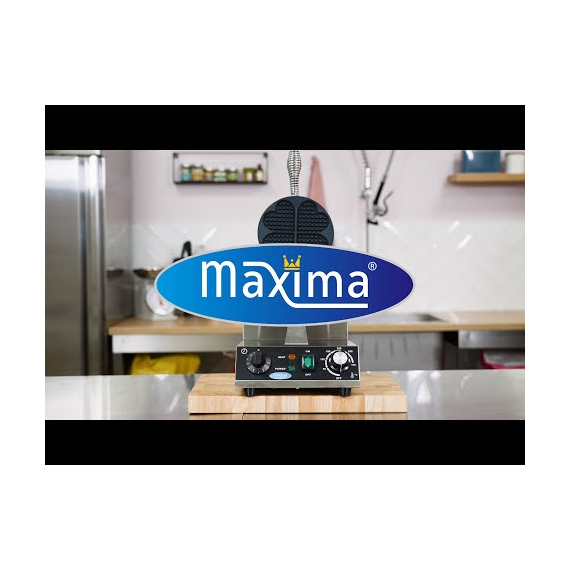 Maxima Gastro Waffelmacher - 4 Waffeln - Herzen