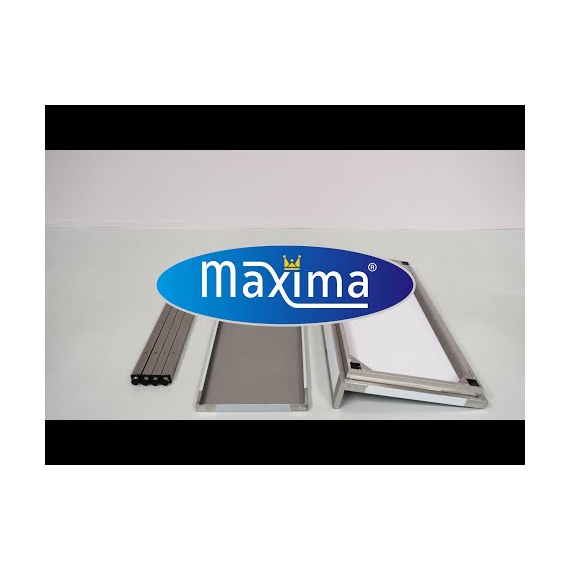 Maxima Gastro Edelstahltisch - 100 x 70 cm - Einstellbare Höhe - mit Backsplash