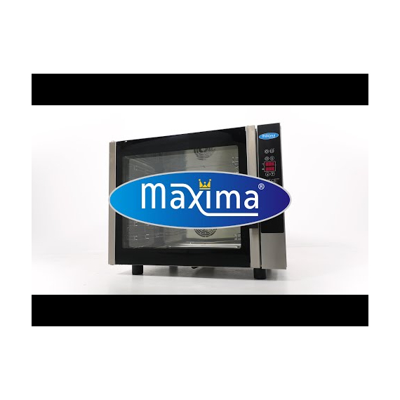 Maxima Gastro Combi - Dampfofen - Passt 6 Tabletts (1/1 GN / 60 x 40 cm) - Digital Anzeige - 400 V