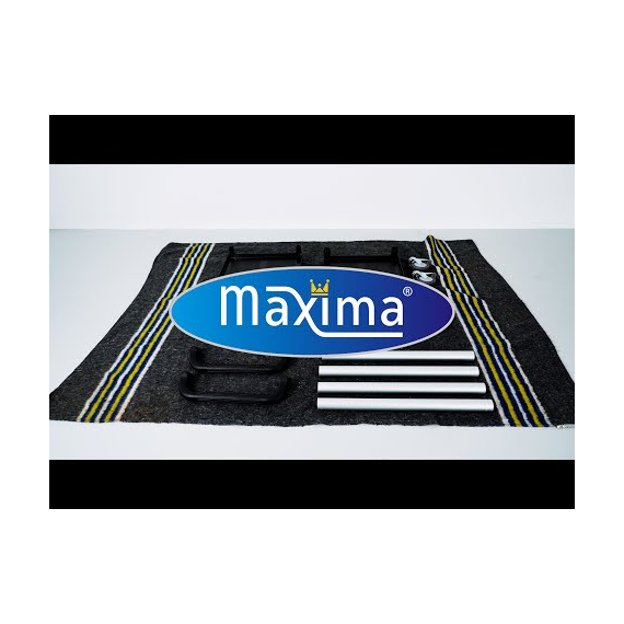 Maxima Servierwagen - 3 Kunststoffregale - 86,5 x 42,5 cm
