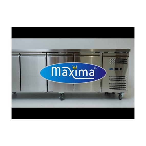 Maxima Gastro Kühltisch - 223 cm - 4 Türen