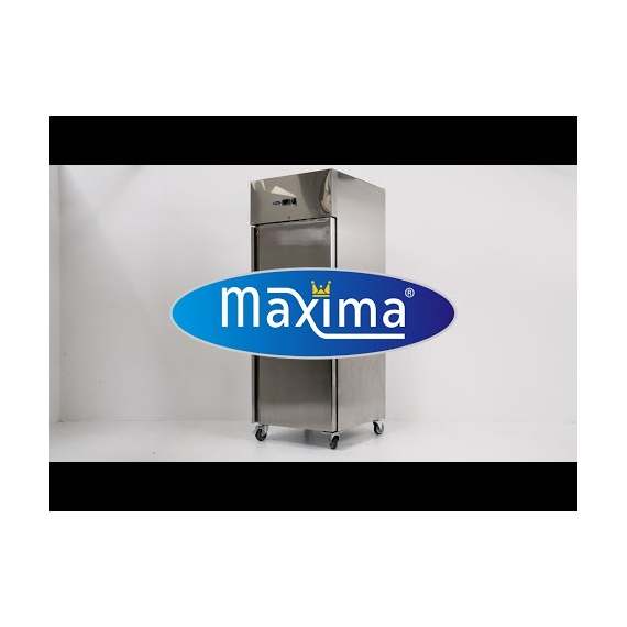 Maxima Gastro Kühlschrank - 700 l - 3 Einstellbare Regale (2/1 GN) - auf Rädern - Rostfreier Stahl