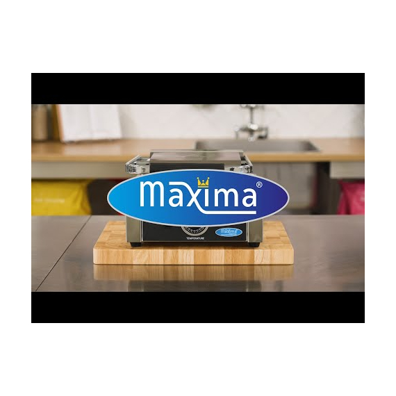 Maxima Gastro Kontaktgrill - Gerillt - Einzelgrillplatte - 22 cm