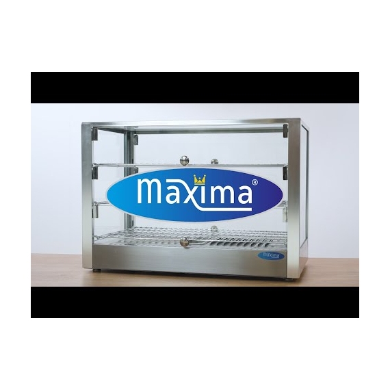 Maxima Gastro Wärmevitrine - 115 l - 70 cm - 3 Regale