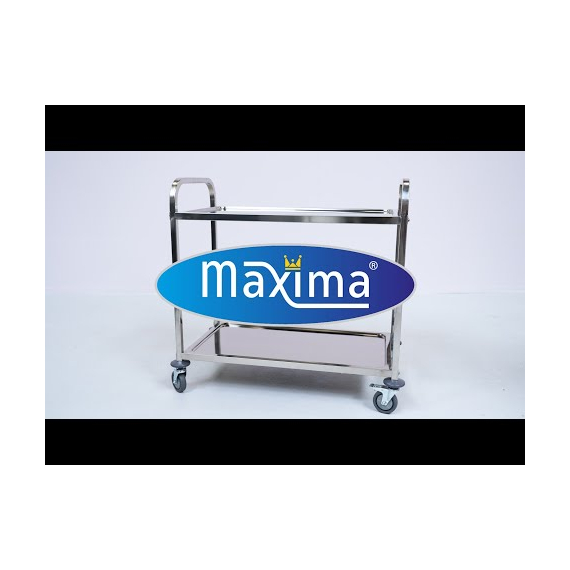 Maxima Gastro Servierwagen Edelstahl - 3 Regale
