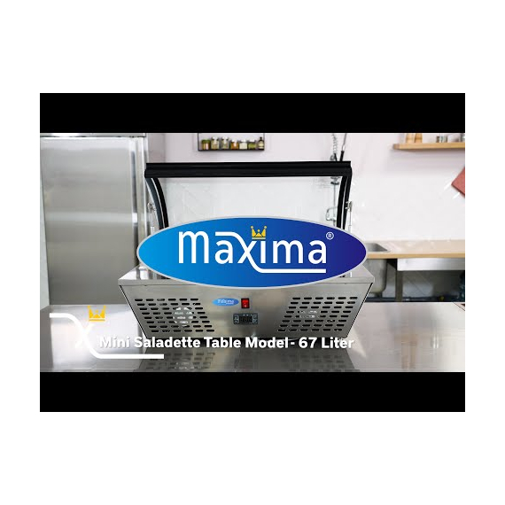 Maxima Gastro Saladette - 67 l - inkl. 8 x 1/6 GN - Tischplatte