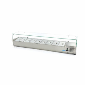 Maxima Gastro Aufsatzkühlvitrine - 200 cm - Passt 9 x 1/3 GN