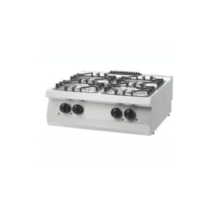 Maxima Gastro Heavy Duty Kochfeld - 4 Brenner - Doppeleinheit - 70 cm Tief - 27 kW - Gas