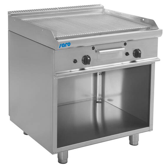 SARO Gas-Griddleplatte mit offenem Unterbau E7/KTG2BAR