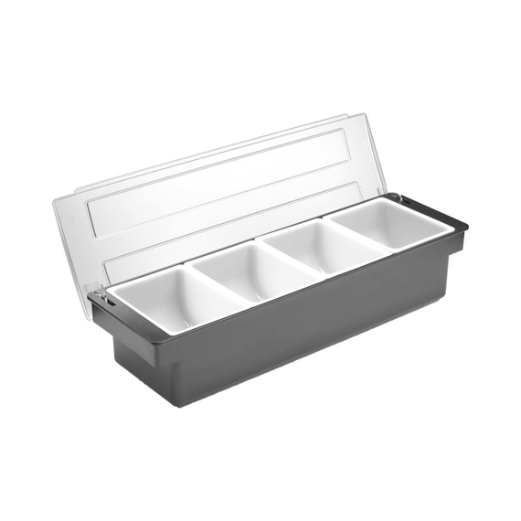 BarUp Zutatenbehälter – 4 Fächer, 480x150x(H)100mm