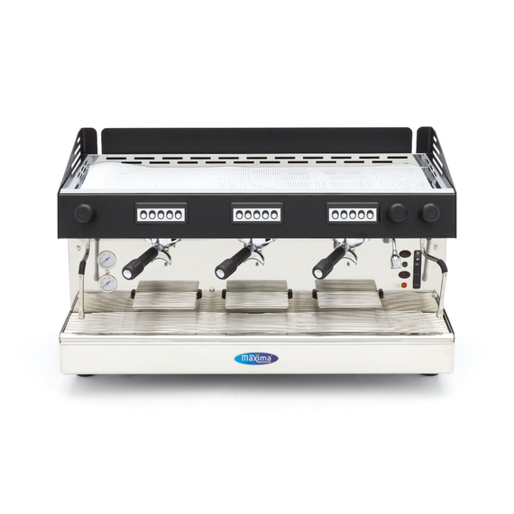 Maxima Gastro Espressomaschine - 3 Kolben - 540 Tassen pro Stunde