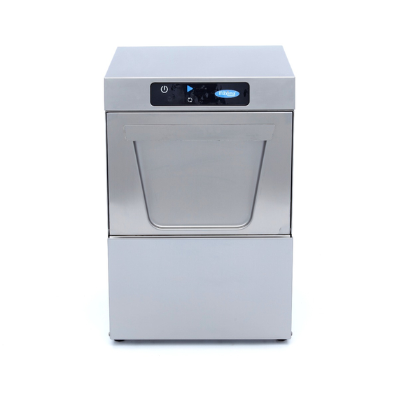 Maxima Gastro Gläserspülermaschine - 35 x 35 cm - mit Abfluss-, Spülenhilfe- und Seifenpumpen - Digital Anzeige - 230 V